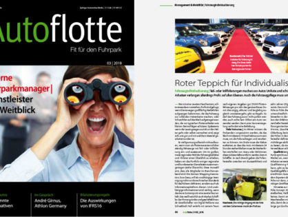 Autoflotte 01/2018: Roter Teppich für Individualisten