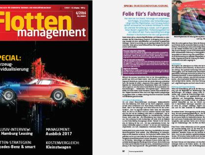 Flottenmanagement 06/2016: Folie für's Fahrzeug