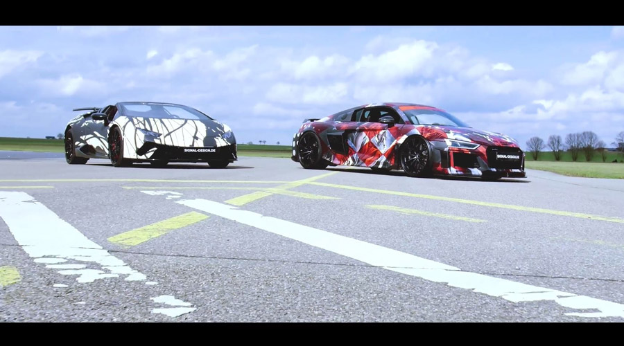 Imagefilm: ABT R8 Art Car vs. Lamborghini Huracan Performante Spyder
